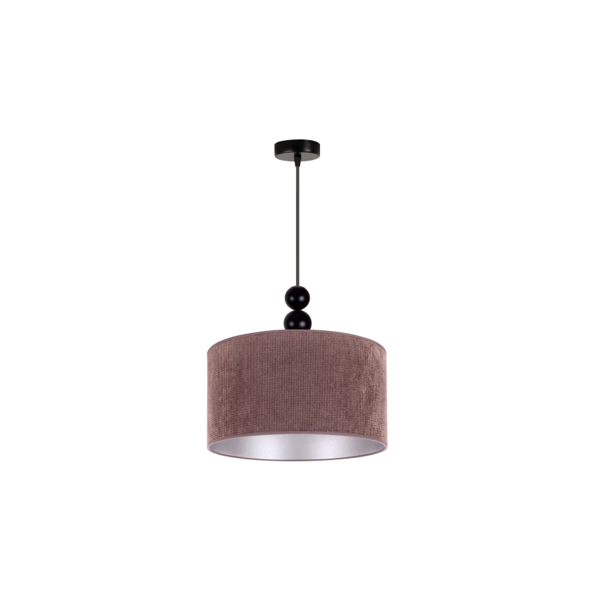 Duolla - Lámpara colgante LYON 1xE27/15W/230V diá. 40 cm marrón
