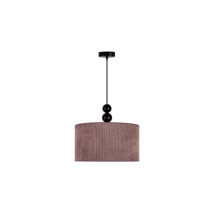 Duolla - Lámpara colgante LYON 1xE27/15W/230V diá. 40 cm marrón