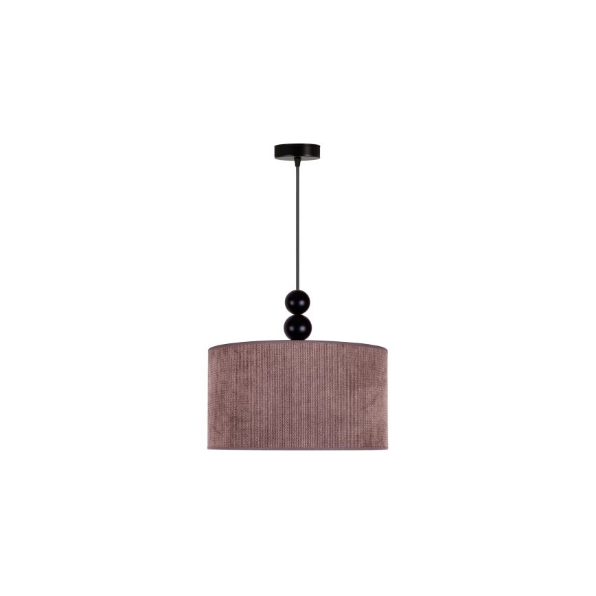 Duolla - Lámpara colgante LYON 1xE27/15W/230V diá. 40 cm marrón