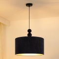 Duolla - Lámpara colgante LYON 1xE27/15W/230V diá. 40 cm negro