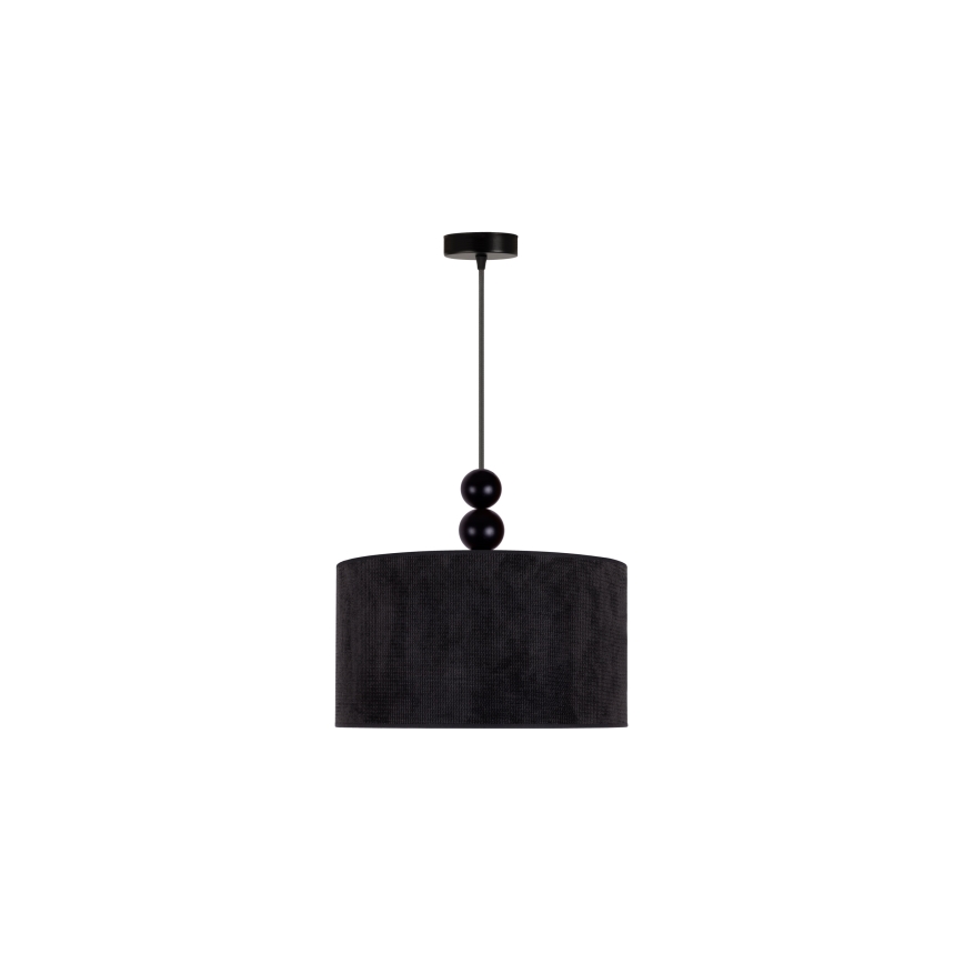 Duolla - Lámpara colgante LYON 1xE27/15W/230V diá. 40 cm negro