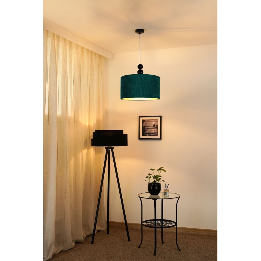 Duolla - Lámpara colgante LYON 1xE27/15W/230V diá. 40 cm verde