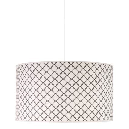 Duolla - Lámpara colgante MAROKO 1xE27/40W/230V diá. 45 cm blanco/negro