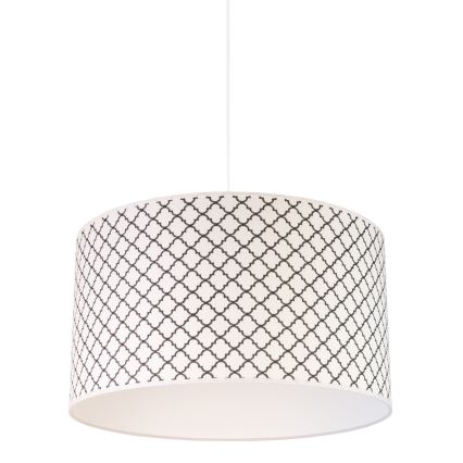 Duolla - Lámpara colgante MAROKO 1xE27/40W/230V diá. 45 cm blanco/negro