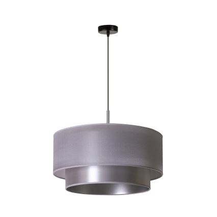 Duolla - Lámpara colgante NANTES 1xE27/15W/230V diá. 45 cm plata