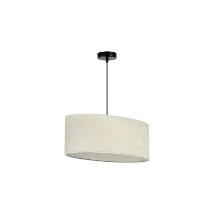 Duolla - Lámpara colgante OVAL 1xE27/15W/230V gris