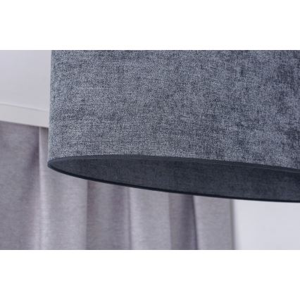 Duolla - Lámpara colgante OVAL 1xE27/15W/230V gris