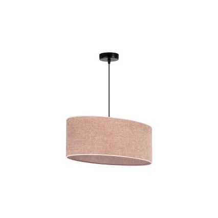 Duolla - Lámpara colgante OVAL 1xE27/15W/230V rosa