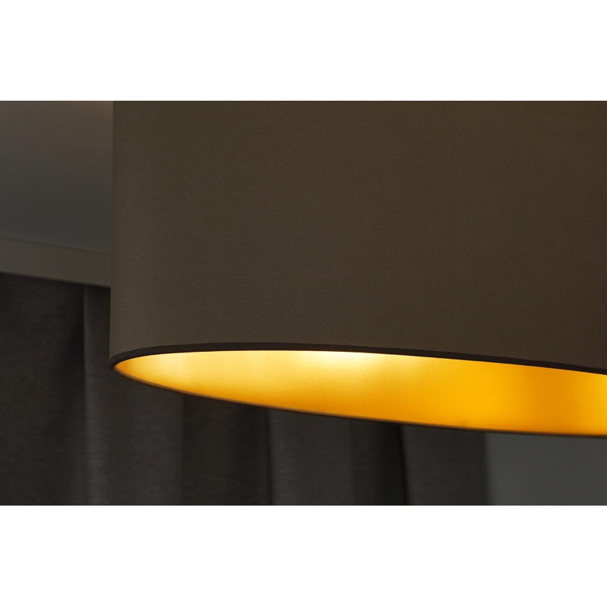 Duolla - Lámpara colgante OVAL VEGAN 1xE27/15W/230V beige
