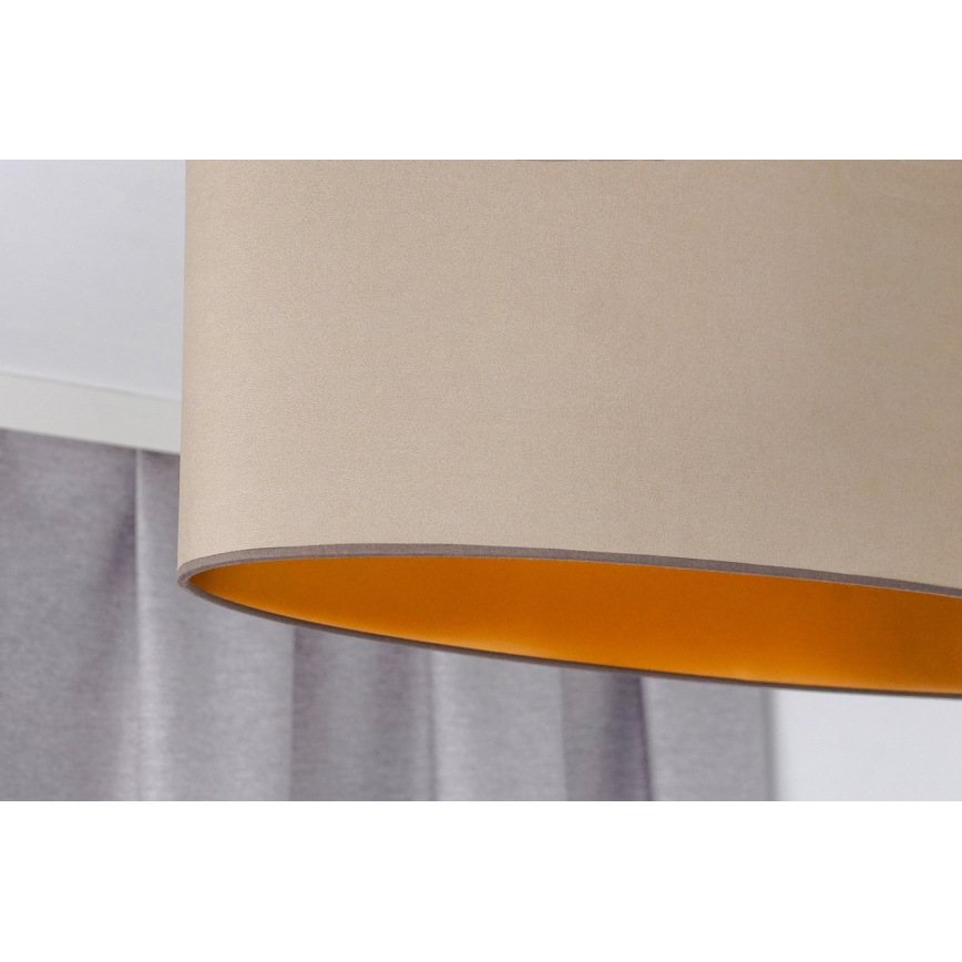 Duolla - Lámpara colgante OVAL VEGAN 1xE27/15W/230V beige