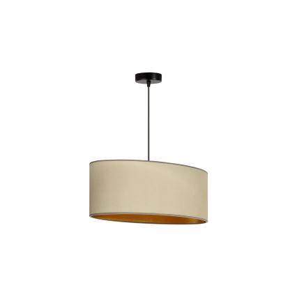 Duolla - Lámpara colgante OVAL VEGAN 1xE27/15W/230V beige