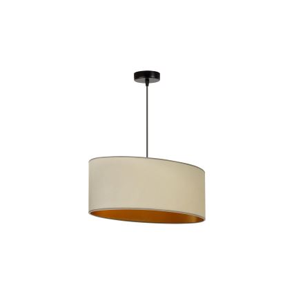 Duolla - Lámpara colgante OVAL VEGAN 1xE27/15W/230V beige