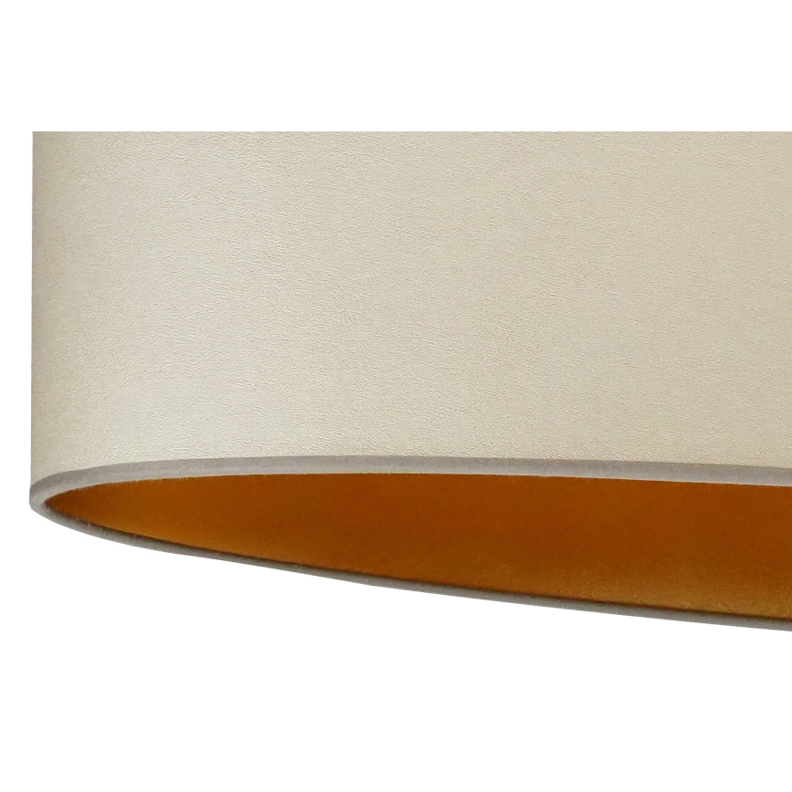Duolla - Lámpara colgante OVAL VEGAN 1xE27/15W/230V beige
