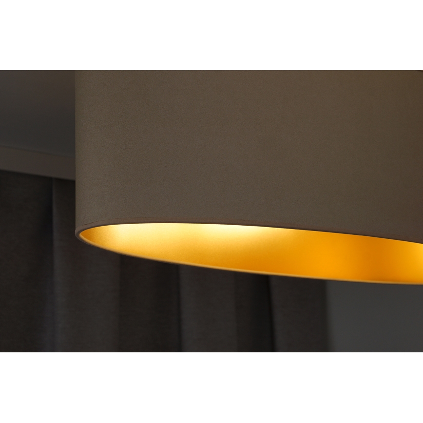 Duolla - Lámpara colgante OVAL VEGAN 1xE27/15W/230V color crema