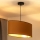 Duolla - Lámpara colgante OVAL VEGAN 1xE27/15W/230V marrón