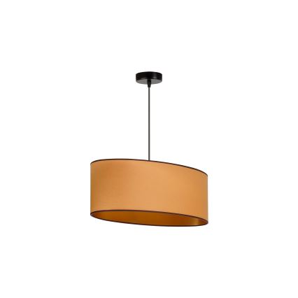 Duolla - Lámpara colgante OVAL VEGAN 1xE27/15W/230V marrón