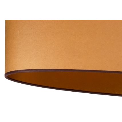 Duolla - Lámpara colgante OVAL VEGAN 1xE27/15W/230V marrón