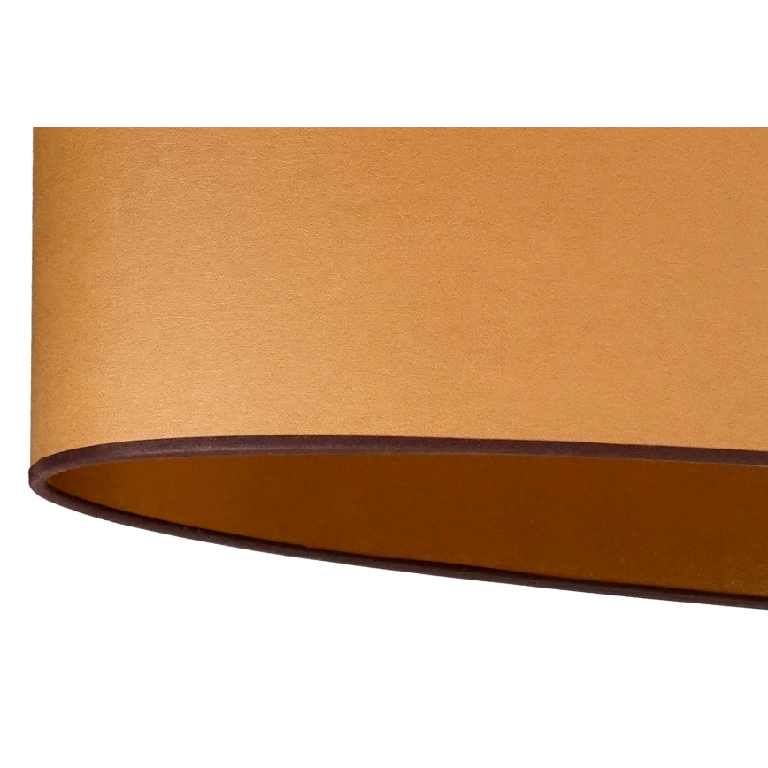 Duolla - Lámpara colgante OVAL VEGAN 1xE27/15W/230V marrón
