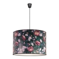 Duolla - Lámpara colgante PRINT L 1xE27/40W/230V diá. 45 cm flores