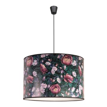 Duolla - Lámpara colgante PRINT L 1xE27/40W/230V diá. 45 cm flores