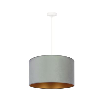 Duolla - Lámpara colgante ROLLER 1xE27/15W/230V claro diá. 40 cm verde/dorado
