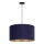 Duolla - Lámpara colgante ROLLER 1xE27/15W/230V diá. 40 cm azul/dorado