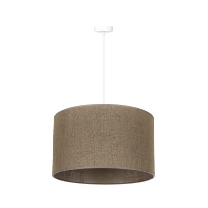 Duolla - Lámpara colgante ROLLER 1xE27/15W/230V diá. 40 cm marrón