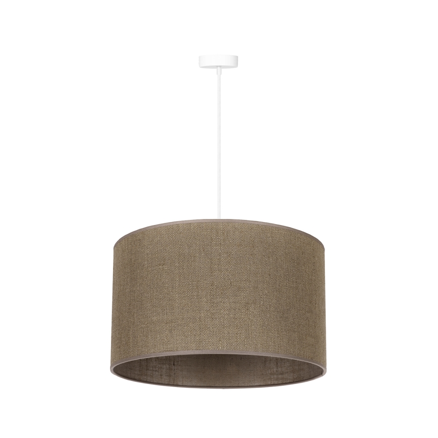 Duolla - Lámpara colgante ROLLER 1xE27/15W/230V diá. 40 cm marrón
