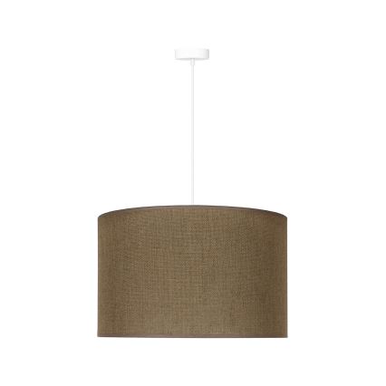 Duolla - Lámpara colgante ROLLER 1xE27/15W/230V diá. 40 cm marrón