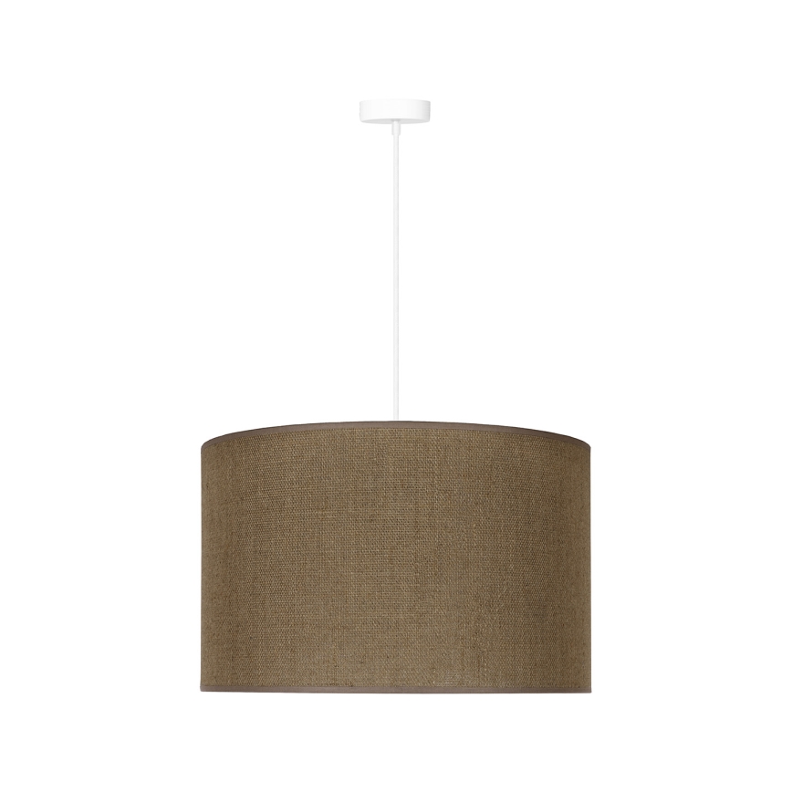 Duolla - Lámpara colgante ROLLER 1xE27/15W/230V diá. 40 cm marrón