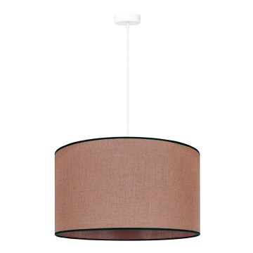 Duolla - Lámpara colgante ROLLER 1xE27/15W/230V diá. 40 cm marrón/negro