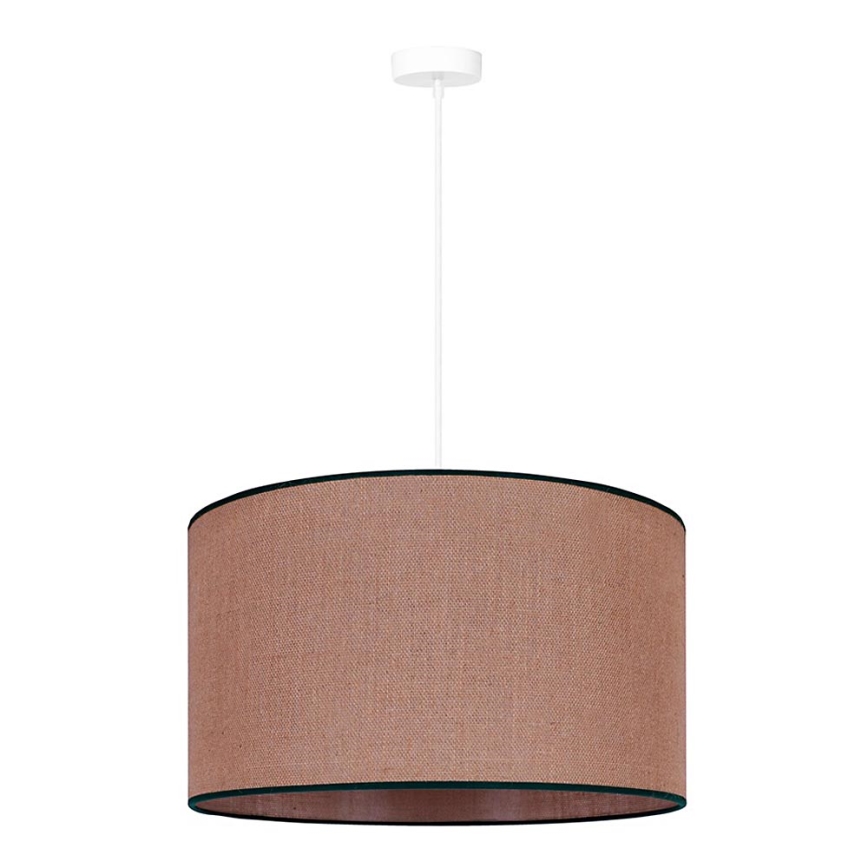Duolla - Lámpara colgante ROLLER 1xE27/15W/230V diá. 40 cm marrón/negro