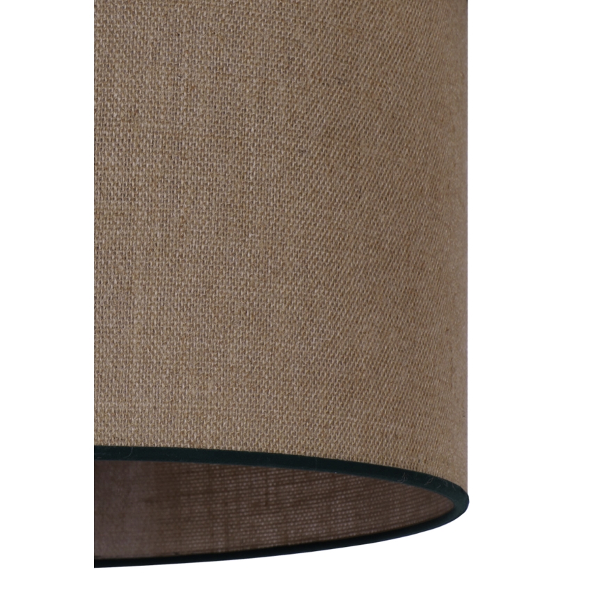 Duolla - Lámpara colgante ROLLER 1xE27/15W/230V diá. 40 cm marrón/negro