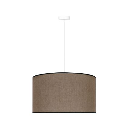 Duolla - Lámpara colgante ROLLER 1xE27/15W/230V diá. 40 cm marrón/negro
