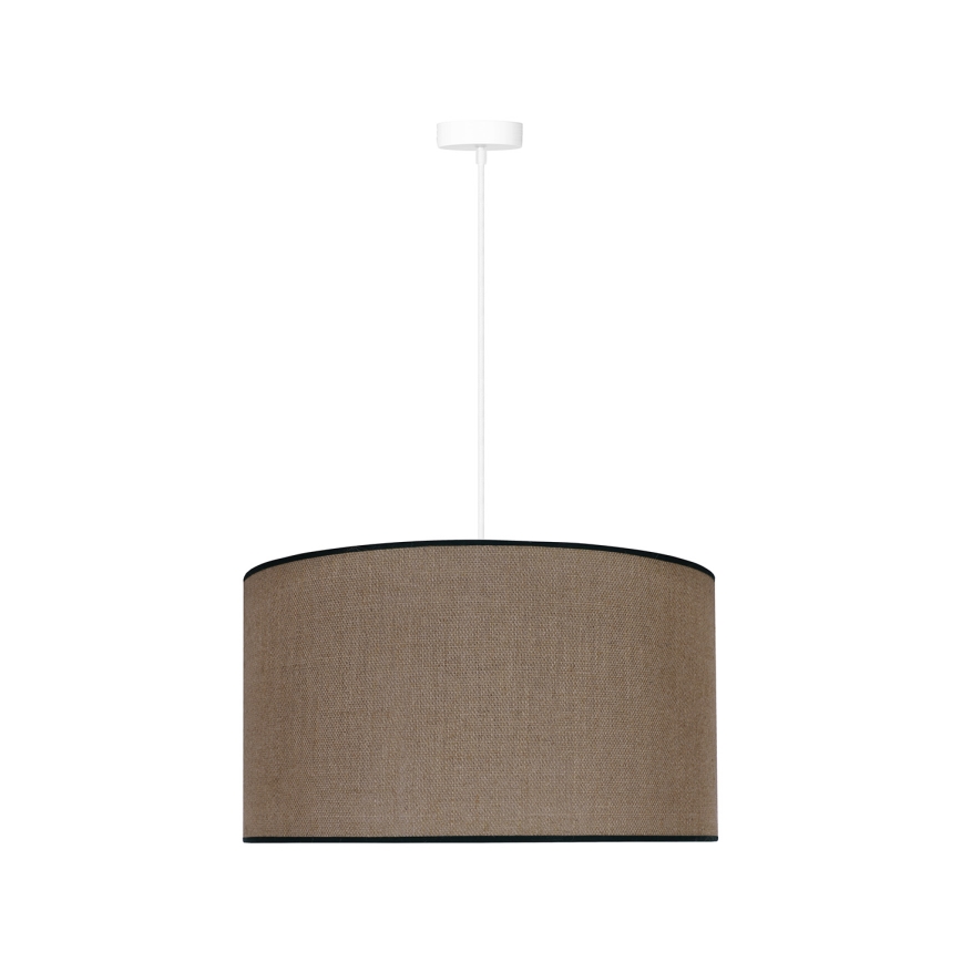 Duolla - Lámpara colgante ROLLER 1xE27/15W/230V diá. 40 cm marrón/negro