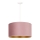 Duolla - Lámpara colgante ROLLER 1xE27/15W/230V diá. 40 cm rosa/dorado