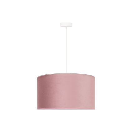 Duolla - Lámpara colgante ROLLER 1xE27/15W/230V diá. 40 cm rosa/dorado