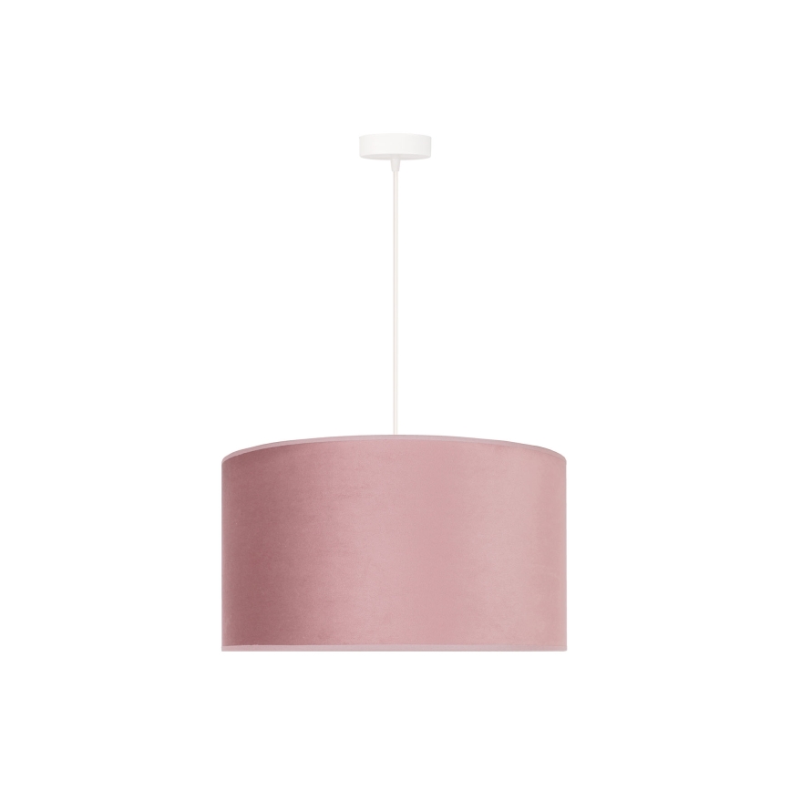 Duolla - Lámpara colgante ROLLER 1xE27/15W/230V diá. 40 cm rosa/dorado