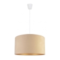 Duolla - Lámpara colgante ROLLER 1xE27/40W/230V diá. 40 cm beige