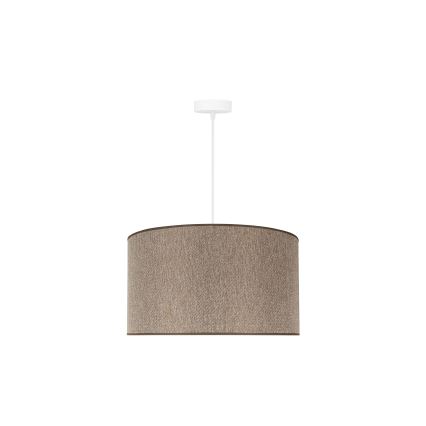 Duolla - Lámpara colgante ROLLER ECO RECYCLING 1xE27/15W/230V diá. 45 cm marrón