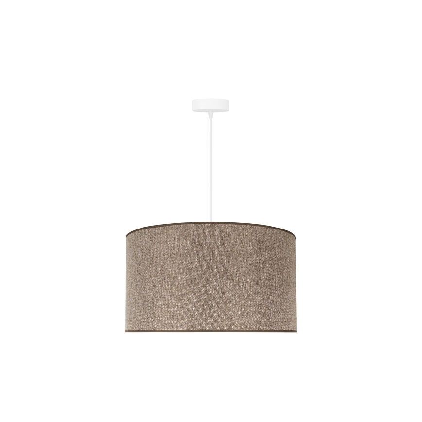 Duolla - Lámpara colgante ROLLER ECO RECYCLING 1xE27/15W/230V diá. 45 cm marrón