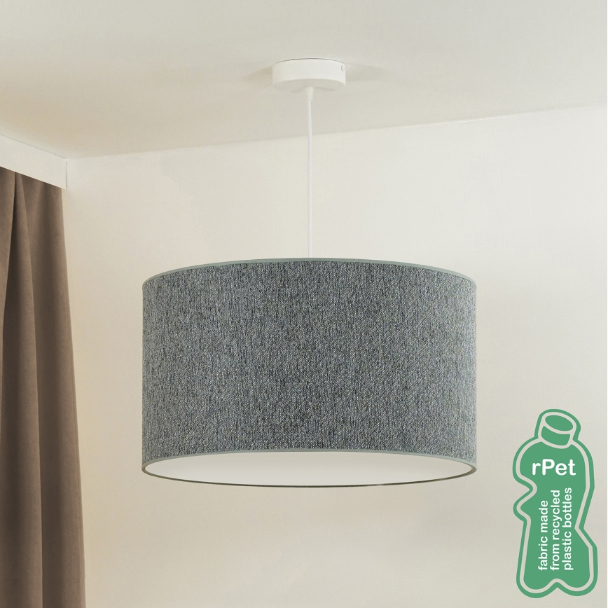 Duolla - Lámpara colgante ROLLER ECO RECYCLING 1xE27/15W/230V diá. 45 cm verde