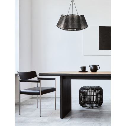 Duolla - Lámpara colgante ROSSA 3xE27/40W/230V negro