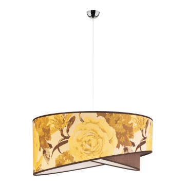 Duolla - Lámpara colgante ROYAL 1xE27/40W/230V diá. 50 cm amarillo