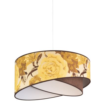 Duolla - Lámpara colgante ROYAL 1xE27/40W/230V diá. 50 cm amarillo