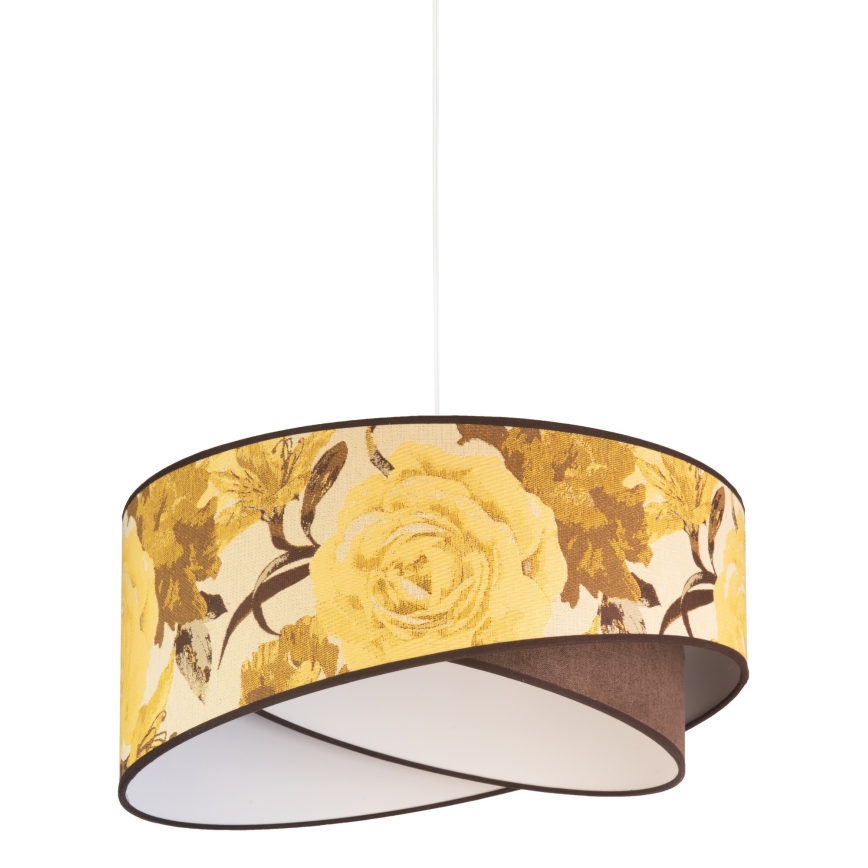Duolla - Lámpara colgante ROYAL 1xE27/40W/230V diá. 50 cm amarillo