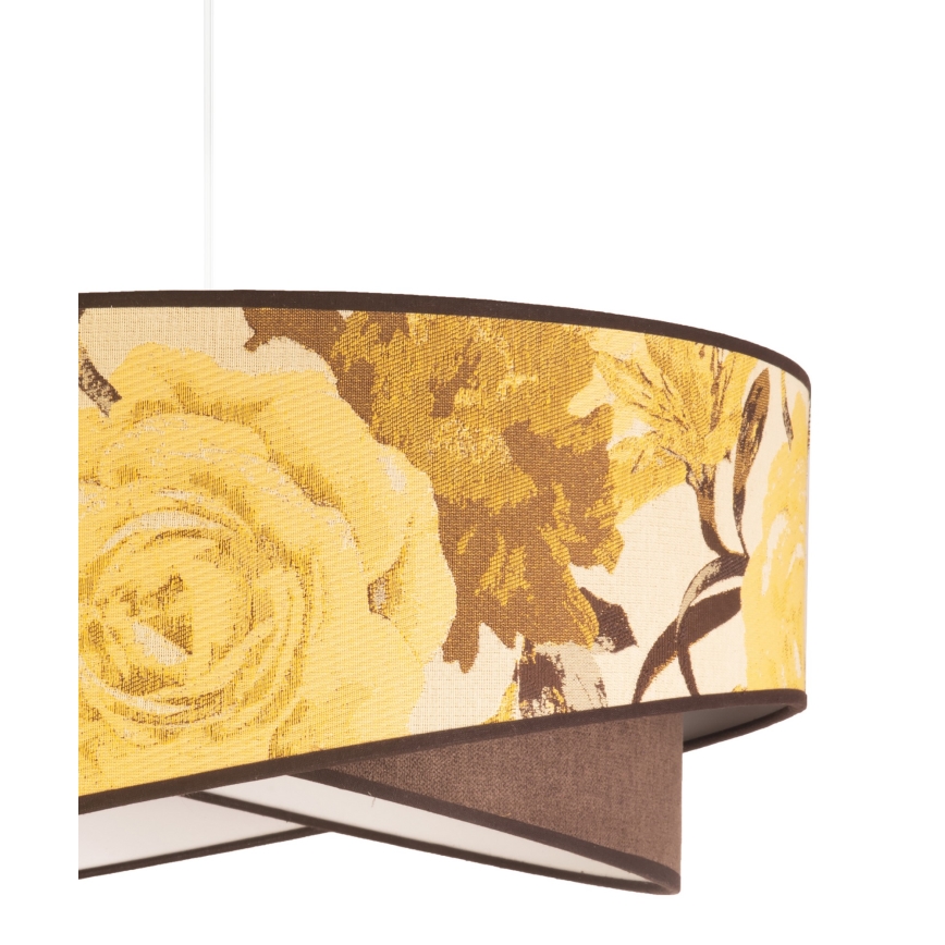 Duolla - Lámpara colgante ROYAL 1xE27/40W/230V diá. 50 cm amarillo