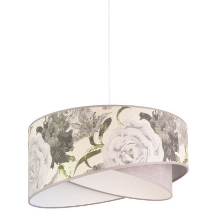 Duolla - Lámpara colgante ROYAL 1xE27/40W/230V diá. 50 cm gris
