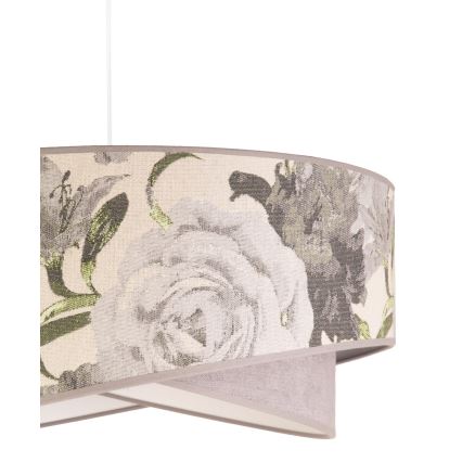 Duolla - Lámpara colgante ROYAL 1xE27/40W/230V diá. 50 cm gris
