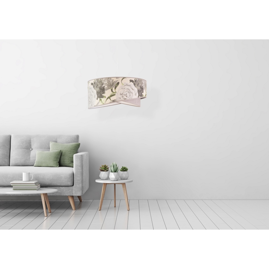 Duolla - Lámpara colgante ROYAL 1xE27/40W/230V diá. 50 cm gris